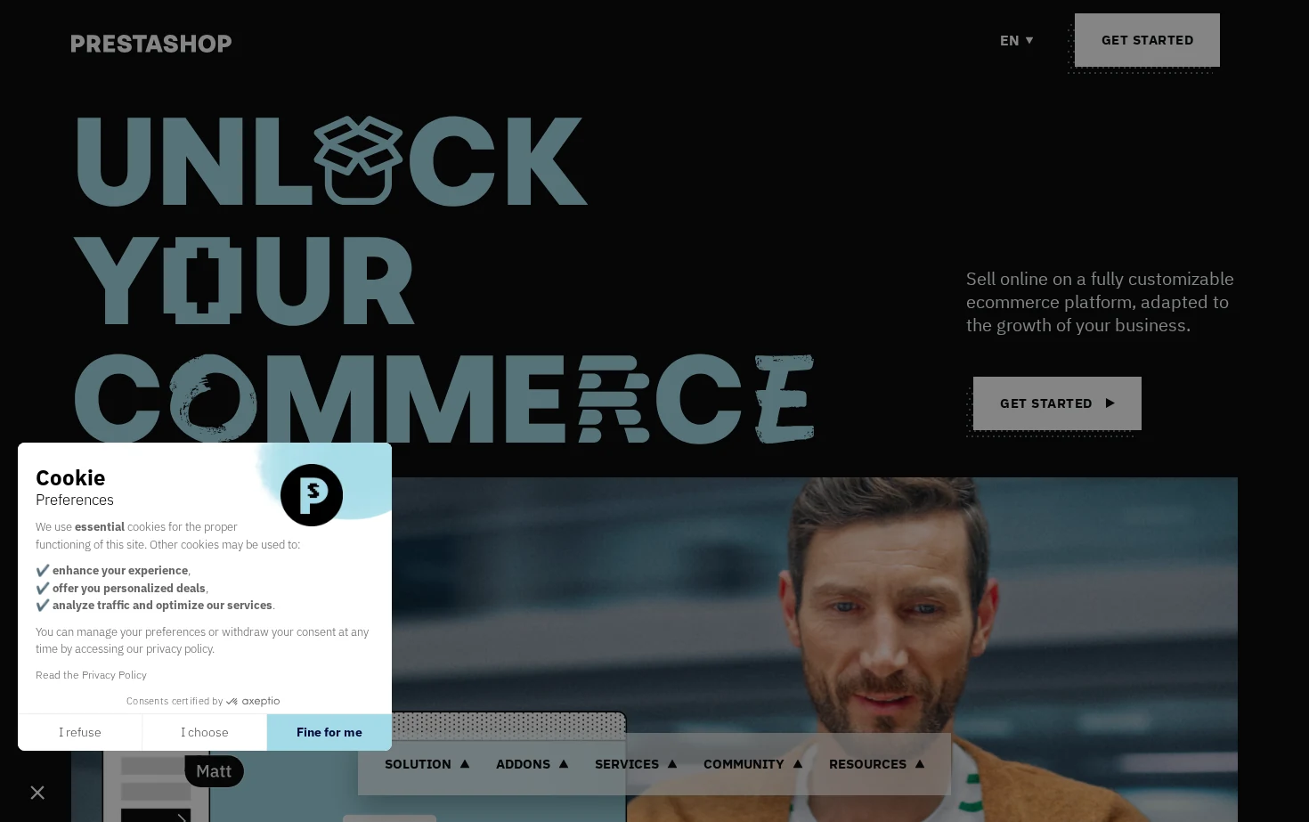 PrestaShop 页面快照